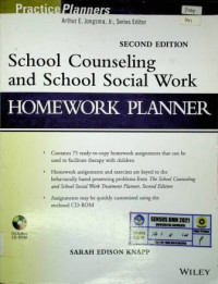 School Counseling and School Social Work HOMEWORK PLANNER, SECOND EDITION