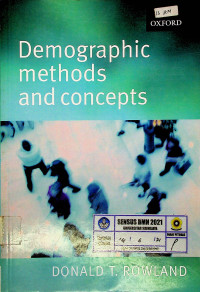 Demographic methods and concepts