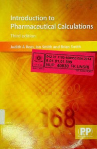 Introduction to Pharmaceutical Calculations, Third edition