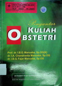 Pengantar KULIAH OBSTETRI