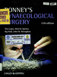 BONNEY'S GYNAECOLOGICAL SURGERY, Eleventh Edition