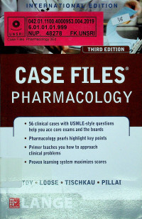 CASE FILES : PHARMACOLOGY, THIRD EDITION