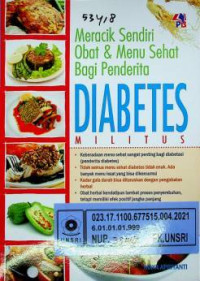 Meracik Sendiri Obat & Menu Sehat bagi Penderita DIABETES MILITUS