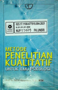 METODE PENELITIAN KUALITATIF UNTUK ILMU PSIKOLOGI