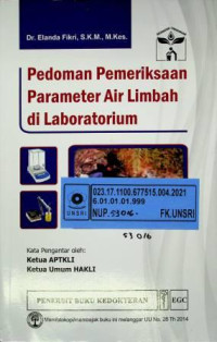 Pedoman Pemeriksaan Parameter Air Limbah di Laboratorium