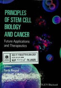 PRINCIPLES OF STEM CELL BIOLOGY AND CANCER; Future Application and Therapeutics