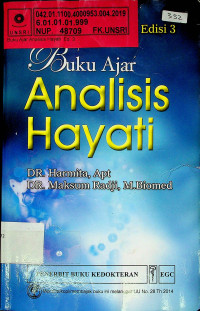 Buku Ajar Analisis Hayati, Edisi 3