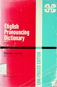 English Pronouncing Dictionary, Fourteenth Edition