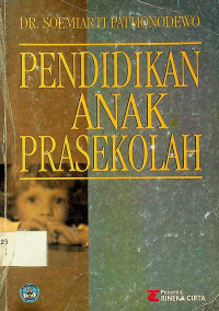 PENDIDIKAN ANAK PRASEKOLAH