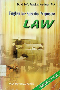 English for Specific Purpose: LAW, A REVISED EDITION 2003