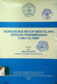 KONSTRUKSI BETON BERTULANG DENGAN PENDIMENSIAN CARA ULTIMIT
