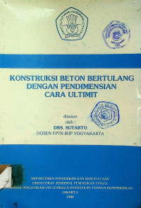 KONSTRUKSI BETON BERTULANG DENGAN PENDIMENSIAN CARA ULTIMIT