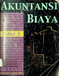 AKUNTANSI BIAYA,  Edisi 5