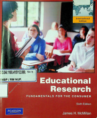 Educational Research FUNDAMENTALS FOR THE CONSUMER, Sixth Edition