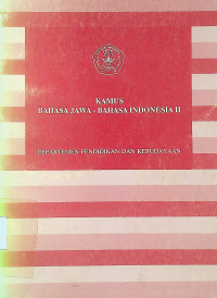 KAMUS BAHASA JAWA-BAHASA INDONESIA