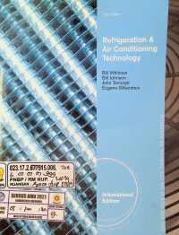 Refrigeneration & Air Conditioning Technology, 7th edition