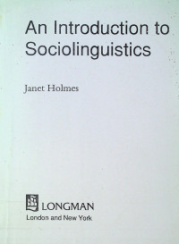 An Introduction to Sociolinguistics