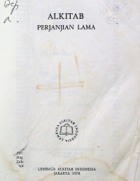 ALKITAB PERJANJIAN LAMA