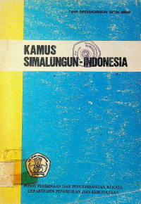 KAMUS SIMALUNGUN-INDONESIA