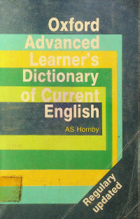 Oxford Advanced Learner’s Dictionary of Current English