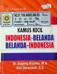 KAMUS KECIL INDONESIA-BELANDA, BELANDA-INDONESIA