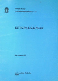 MATERI POJKOK KEWIRAUSAHAAN: LUHT4354/2SKS/MODUL 1-6