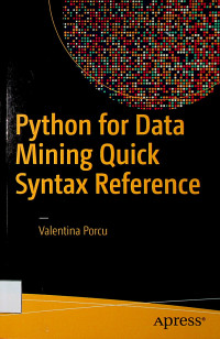 Python for Data Mining Quick Syntax Reference