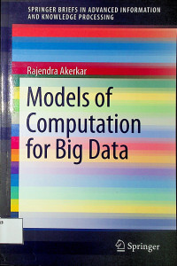 Models of Computation for Big Data