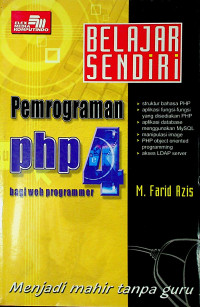 BELAJAR SENDIRI Pemrograman php 4 bagi web programmer