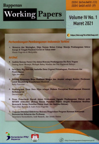 Bappenas Working Paper, Volume IV No. 1 Maret 2021