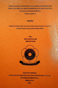 FTIR-ATR-BASED FINGERPRINTING KOMBINASI KEMOMETRIK PADA UJI STABILITAS SERUM KOSMETIK ANTIAGING EKSTRAK ETANOL DAUN KOPI ROBUSTA (Coffea canephora)