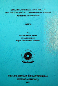 KEMAMPUAN NUMERASI SISWA MELALUI IMPLEMENTASI BAHAN AJAR MATEMATIKA BERBASIS PROBLEM BASED LEARNING