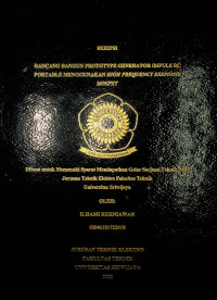 RANCANG BANGUN PROTOTYPE GENERATOR IMPULS RC PORTABLE MENGGUNAKAN HIGH FREQUENCY RESPONSE MOSFET