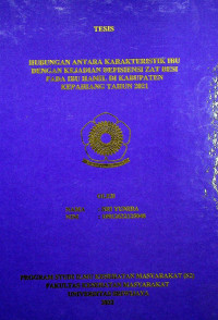 HUBUNGAN ANTARA KARAKTERISTIK IBU DENGAN KEJADIAN DEFISIENSI ZAT BESI PADA IBU HAMIL DI KABUPATEN KEPAHIANG TAHUN 2021