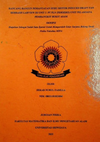 RANCANGAN BANGUN PEMANTAUAN SUHU MOTOR INDUCED DRAFT FAN BERBASIS LABVIEW DI UNIT 2 PT PLN (PERSERO) UNIT PELAKSANA PEMBANGKIT BUKIT ASAM