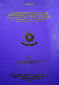 ANALISIS KONDISI FASILITAS SANITASI LINGKUNGAN DAN PENERAPAN PROTOKOL KESEHATAN DI TEMPAT-TEMPAT PARIWISATA KECAMATAN LAHAT SELATAN SELAMA MASA PANDEMI COVID-19