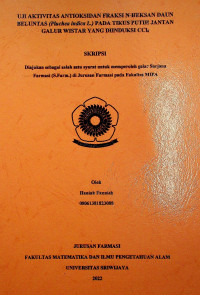 UJI AKTIVITAS ANTIOKSIDAN FRAKSI N-HEKSAN DAUN BELUNTAS (Pluchea indica L.) PADA TIKUS PUTIH JANTAN GALUR WISTAR YANG DIINDUKSI CCl4