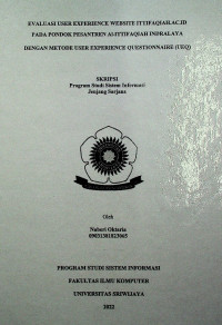 EVALUASI USER EXPERIENCE WEBSITE ITTIFAQIAH.AC.ID PADA PONDOK PESANTREN Al-ITTIFAQIAH INDRALAYA DENGAN METODE USER EXPERIENCE QUESTIONNAIRE (UEQ)