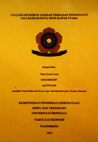 ANALISIS RETRIBUSI DAERAH TERHADAP PENDAPATAN ASLI DAERAH MUSI RAWAS UTARA.