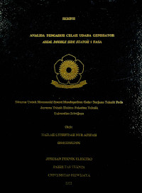 ANALISA PENGARUH CELAH UDARA GENERATOR AXIAL DOUBLE SIDE STATOR 1 FASA