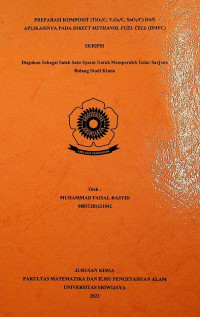 PREPARASI KOMPOSIT (TiO2/C, V2O5/C, SnO2/C) DAN APLIKASINYA PADA DIRECT METHANOL FUEL CELL (DMFC)