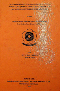 UJI KINERJA SERTA KETAHANAN MEMBRANE ELECTRODE ASSEMBLY (MEA) DENGAN KATALIS Pt-Co/C DAN Pt/C PADA PROTON EXCHANGE MEMBRANE FUEL CELL (PEMFC)