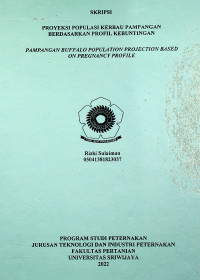 PROYEKSI POPULASI KERBAU PAMPANGAN BERDASARKAN PROFIL KEBUNTINGAN