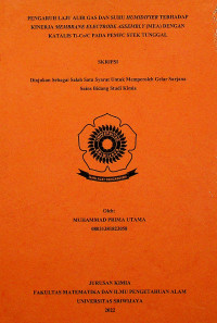 PENGARUH LAJU ALIR GAS HIDROGEN DAN SUHU HUMIDIFIER TERHADAP KINERJA MEMBRANE ELECTRODE ASSEMBLY (MEA) DENGAN KATALIS TI-CO/C PADA PEMFC STEK TUNGGAL