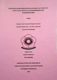 EKSISTENSIALISME NIHILISTIK DALAM LIRIK LAGU “BINGUNG” KARYA IKSAN SKUTER (ANALISIS HERMENEUTIKA SCHLEIERMACHER).