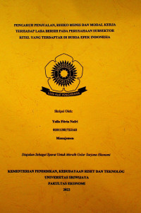 PENGARUH PENJUALAN, RISIKO BISNIS DAN MODAL KERJA TERHADAP LABA BERSIH PADA PERUSAHAAN SUBSEKTOR RITEL YANG TERDAFTAR DI BURSA EFEK INDONESIA.