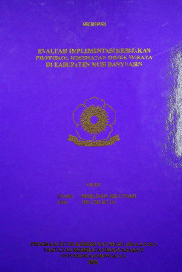 EVALUASI IMPLEMENTASI KEBIJAKAN PROTOKOL KESEHATAN OBJEK WISATA DI KABUPATEN MUSI BANYUASIN