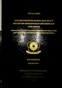 NALISIS STRUKTUR RANGKA BAJA SPLIT K BRACED EBF MENGGUNAKAN LINK GESER DAN LINK LENTUR