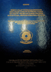 PERENCANAAN TEKNIS DAN EKONOMIS REKLAMASI TAMBANG BATUBARA TAHUN 2023-2024 PT. TRIARYANI KABUPATEN MUSI RAWAS UTARA, PROVINSI SUMATERA SELATAN