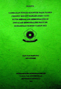 GAMBARAN FUNGSI KOGNITIF PADA PASIEN CHRONIC KIDNEY DISEASE (CKD) YANG RUTIN MENJALANI HEMODIALISIS DI INSTALASI HEMODIALISIS RSUP DR. MOHAMMAD HOESIN TAHUN 2022